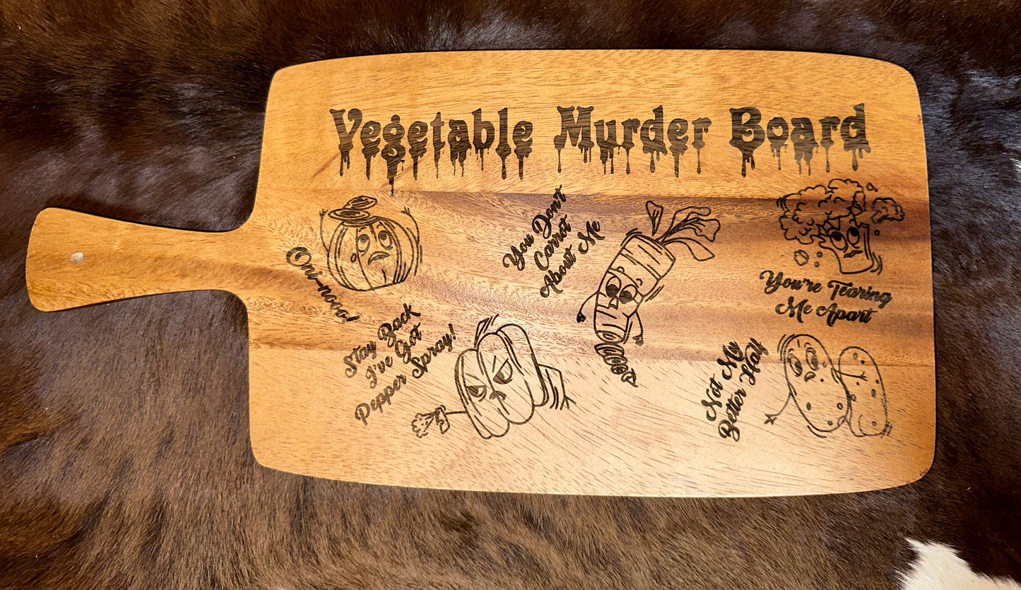 Vegetable Murder Cutting Board