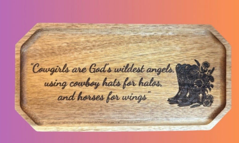 Cowgirl Jewelry/Key Tray